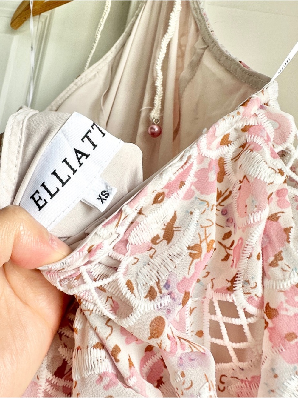 Elliatt Valencia Lace Tiered Halter Maxi Dress - Picture 14 of 15